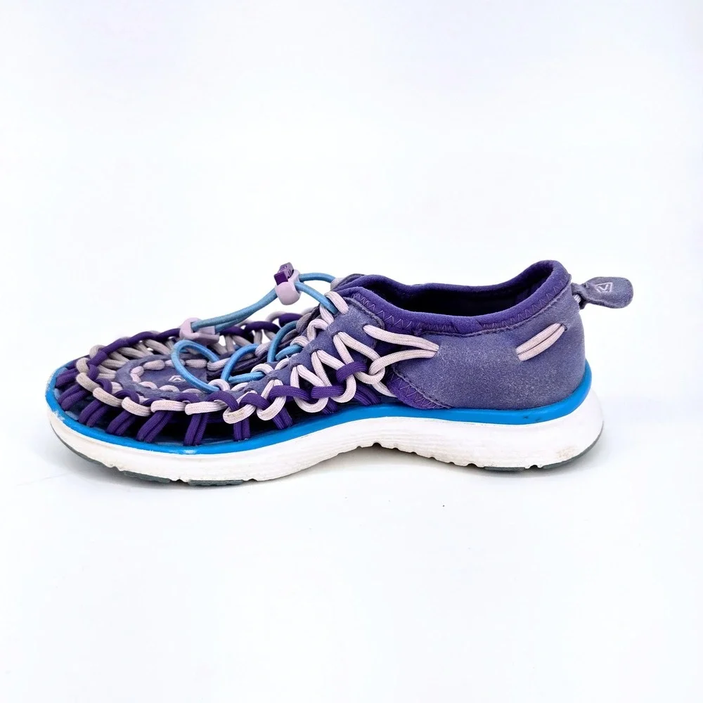 KEEN Uneek O2 Liberty Azure Blue Purple Corded Sport Sandals Youth Kids Size 1